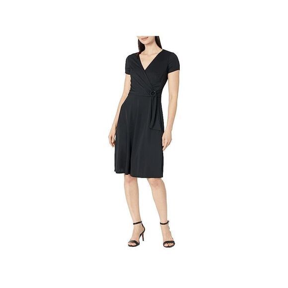 Lauren Ralph Lauren Dresses & Skirts - LAUREN Ralph Lauren Women's Surplice Jersey Dress - Black 12